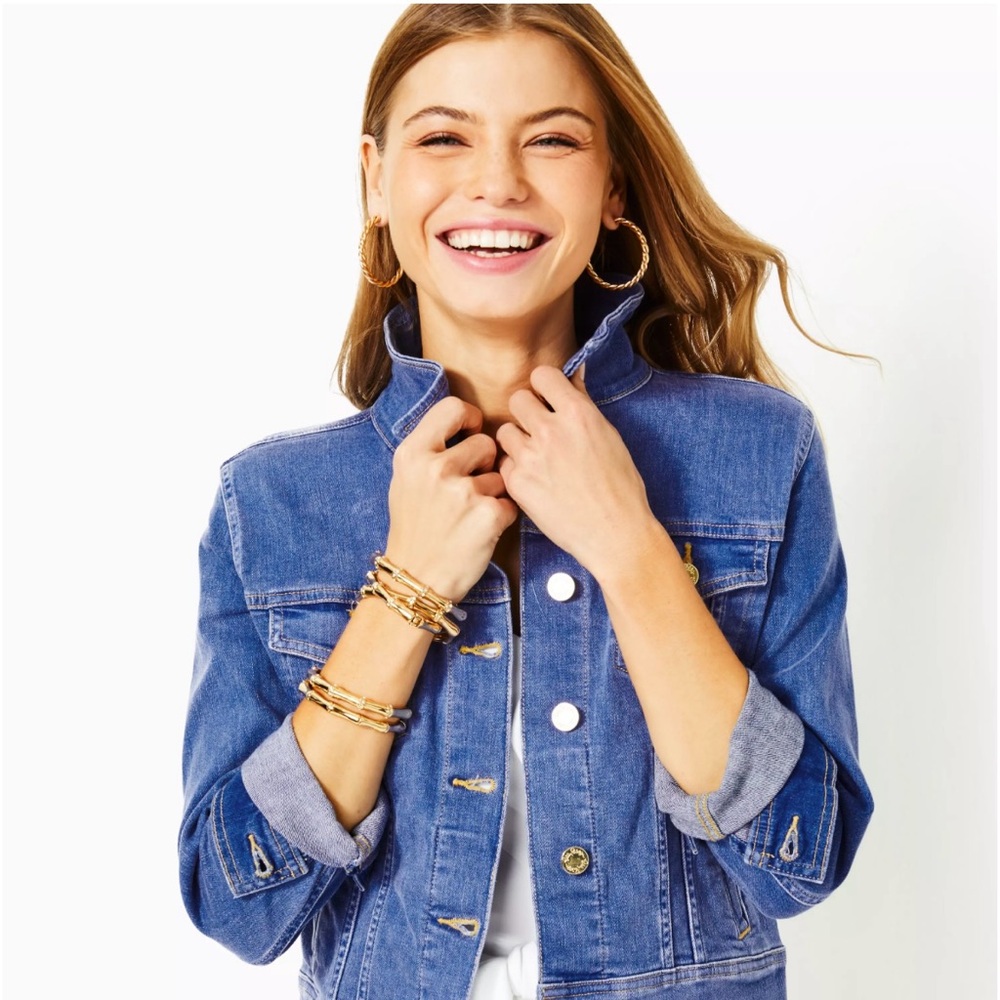 Lilly Pulitzer Blue Jean Jacket